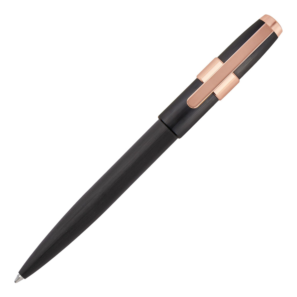   Men's Designer pens Cerruti 1881 Black Brushed Ballpoint pen Block 