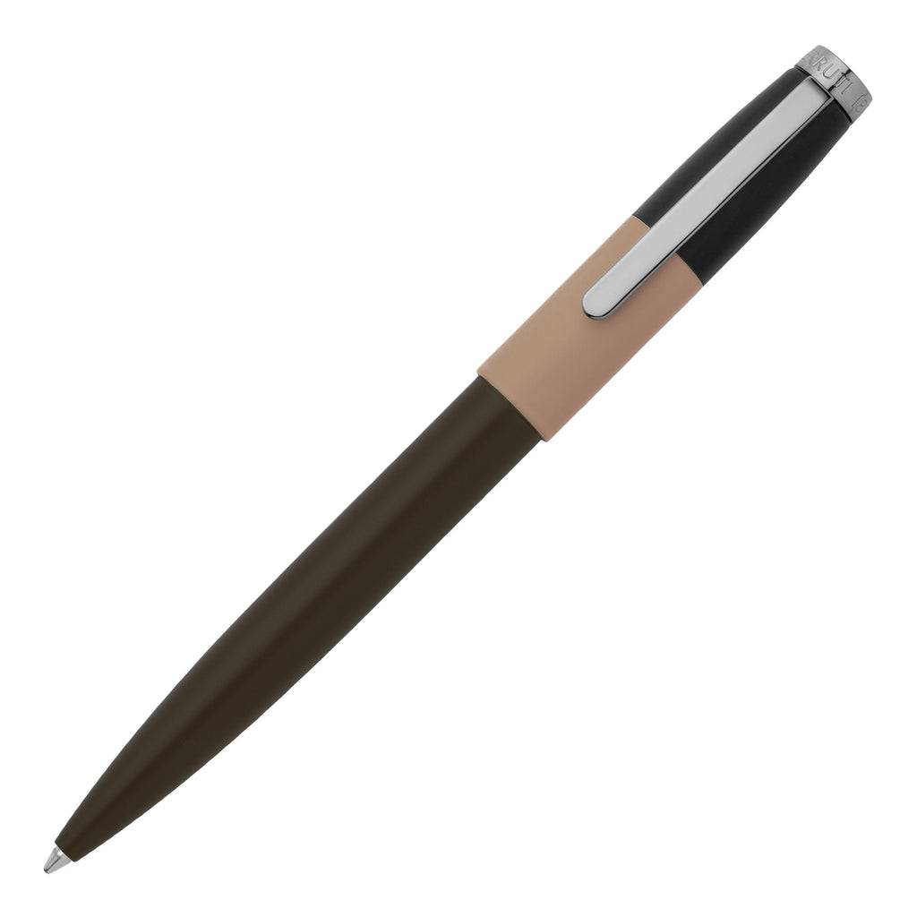  Men's fine pens Cerruti 1881 ballpoint pen Brick in beige khaki black 