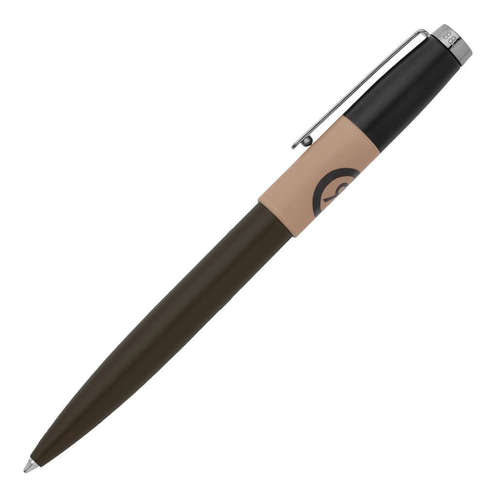  Men's fine pens Cerruti 1881 ballpoint pen Brick in beige khaki black 