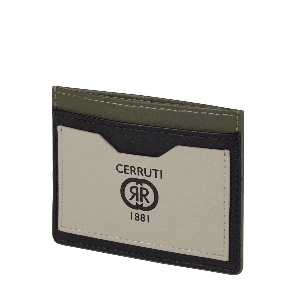   Mens Designer wallet Cerruti 1881 card holder Brick beige khaki black 