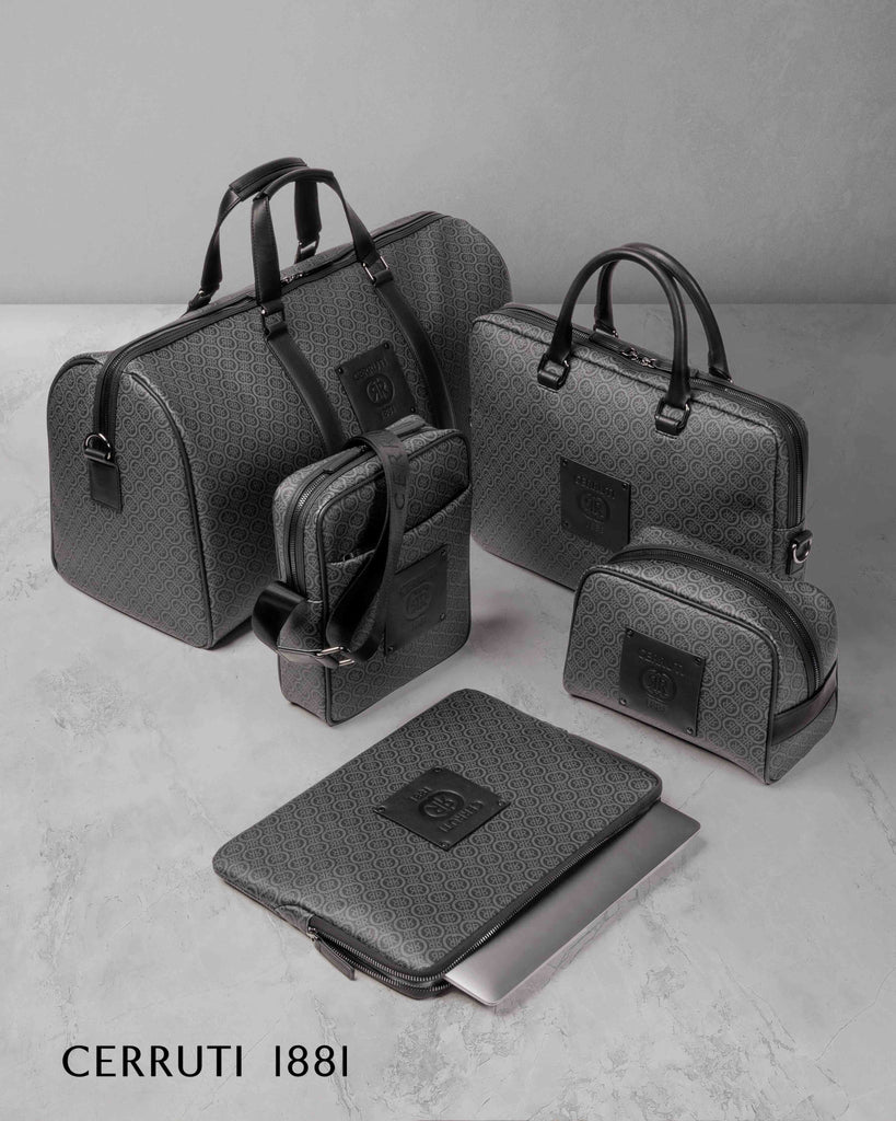  Luxury bag for men Cerruti 1881 fashion Grey Laptop bag Logomania 