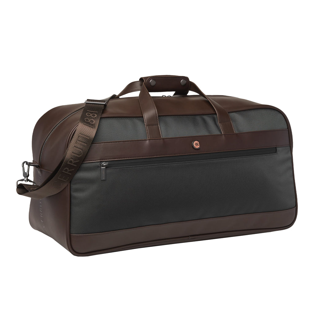  Men's travel in style Cerruti 1881 fashion grey brown travel bag Bond 