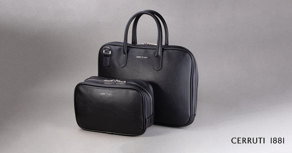  Men's designer toiletry bags Cerruti 1881 Black Dressing case Zoom 