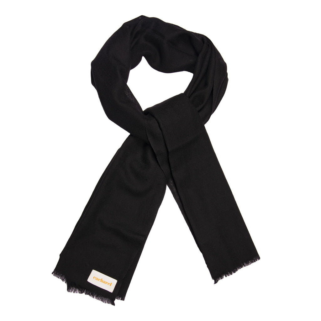  Women's designer scarves Cacharel fashion black Long scraf Faustine 