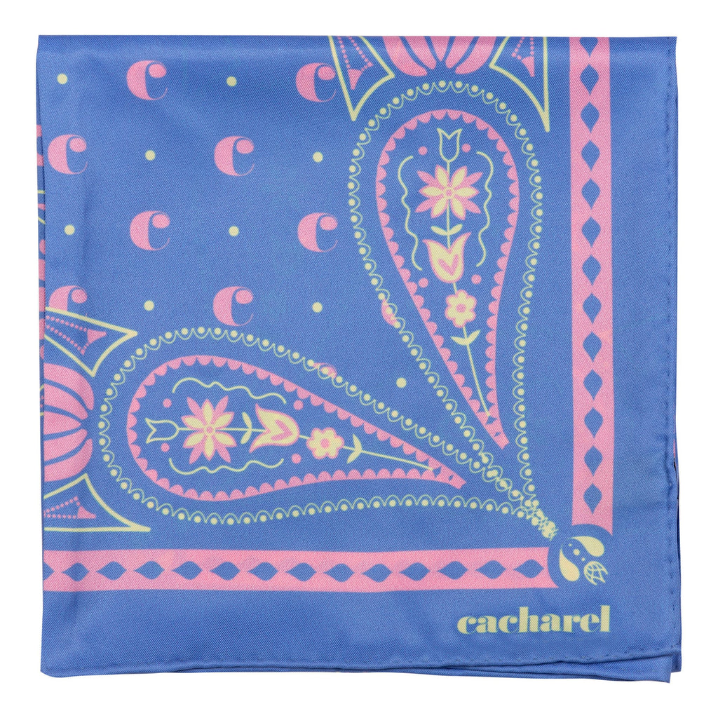  Women's designer scarves Cacharel Fashion Bright Blue Scarf Alesia 