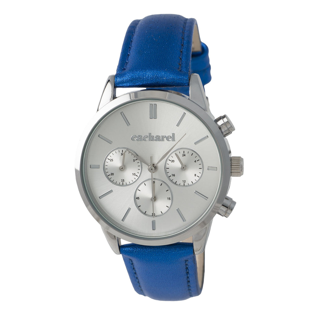  Ladies' luxury watches Cacharel bright blue Chronograph Madeleine 