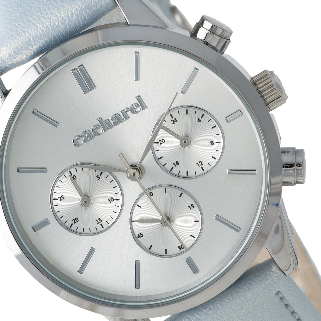  Designer watches for women Cacharel light blue Chronograph Madeleine 