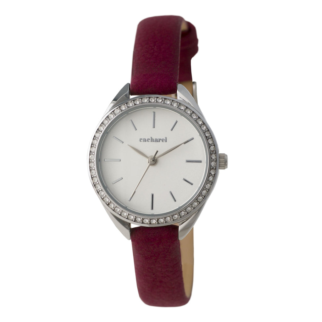  Luxury corporate gifts for Cacharel Women's Watch in burgundy strap