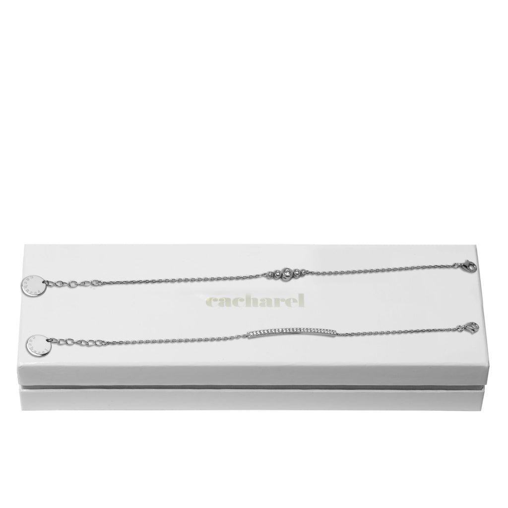  Ladies' fashion in style gift set Cacharel Silver bracelet