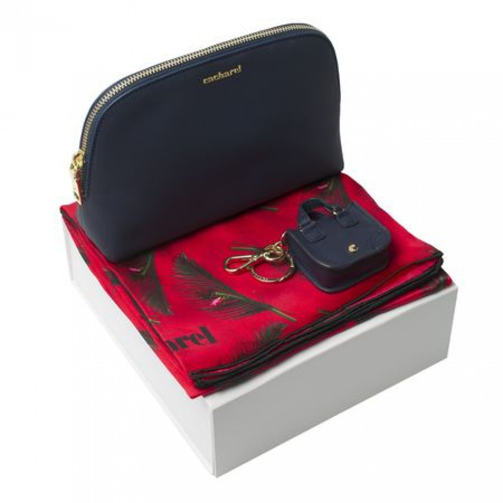 Gift sets Victoire Cacharel key ring, silk scarf & cosmetic bag