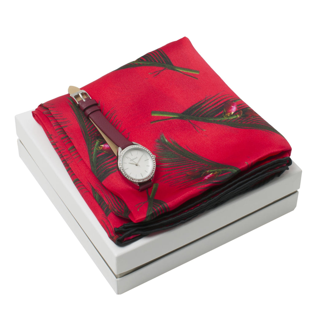  Corporate gift set from Cacharel watches & silk scarf 