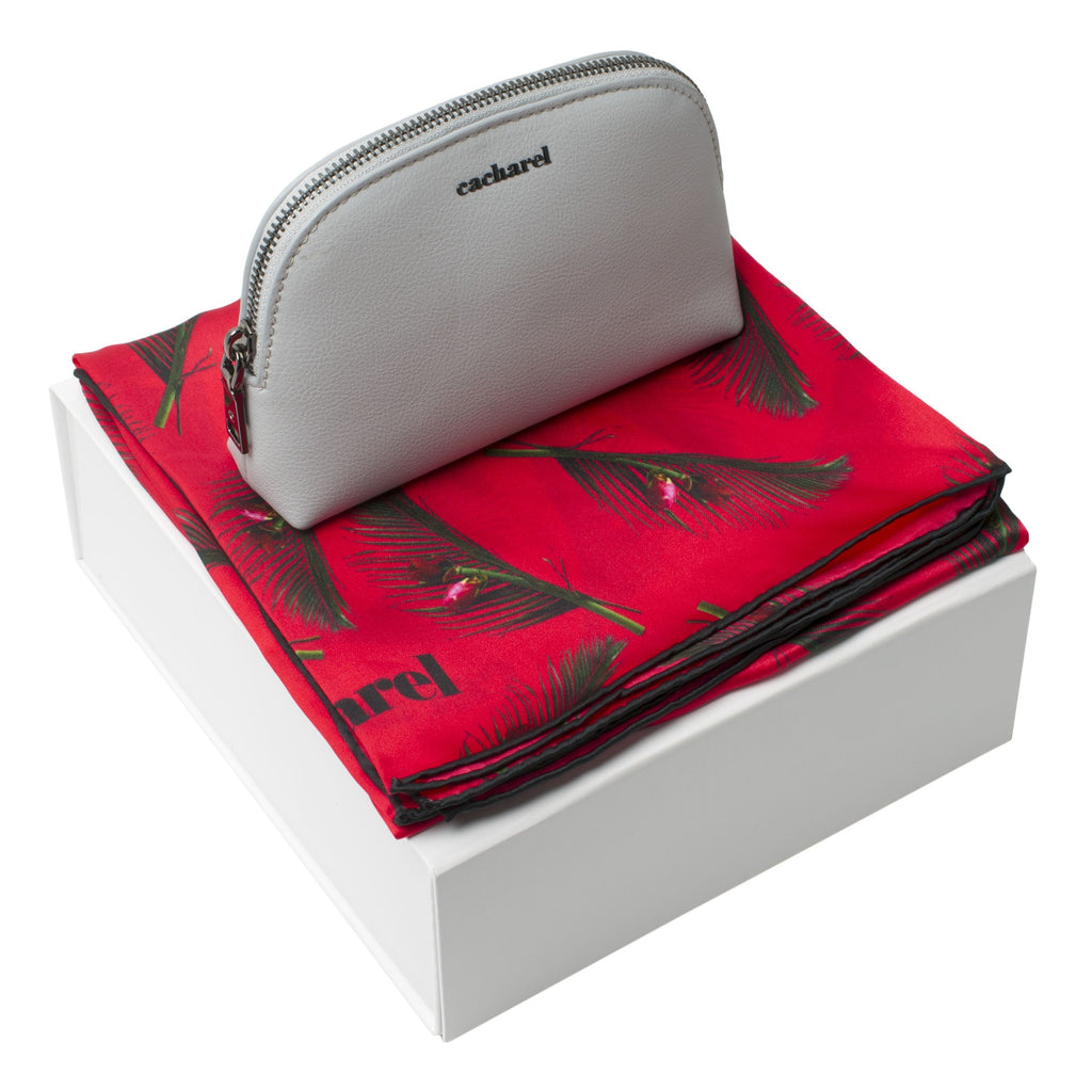  Cacharel Gift Set | Victoire | Silk scarf & Small dressing case  