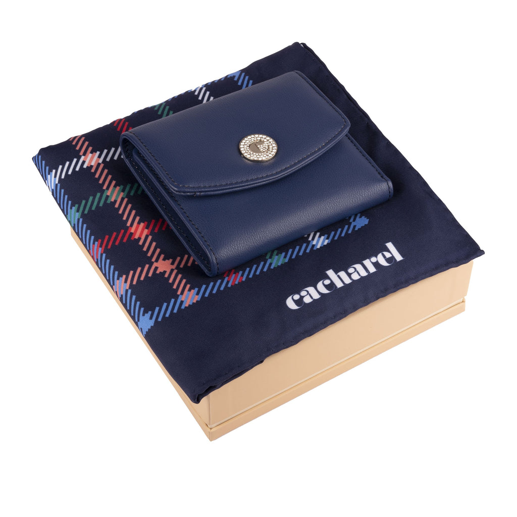  Fashion for Cacharel Gift Set Harlow in Navy | Lady purse & Silk scarf