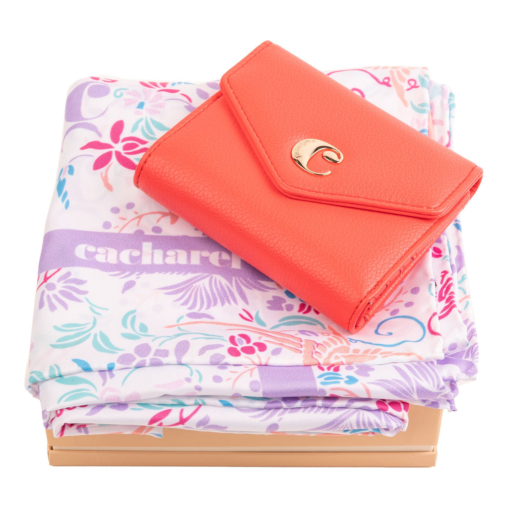 Accessories for Cacharel Gift Set Alma  | Lady purse & Silk scarf 
