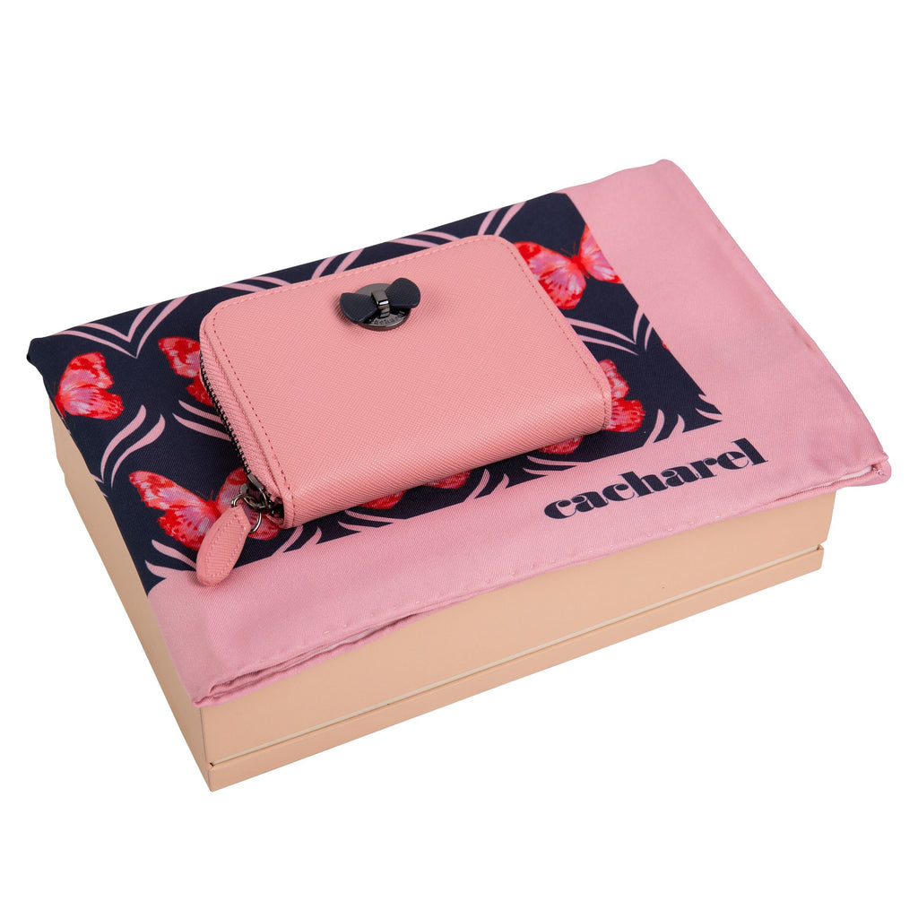  Silk scarf & mini wallet from Cacharel premium gift set in HK & China