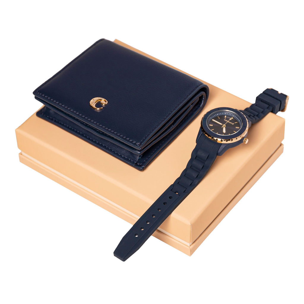  Lady purse & watch from Cacharel navy gift set Albane 