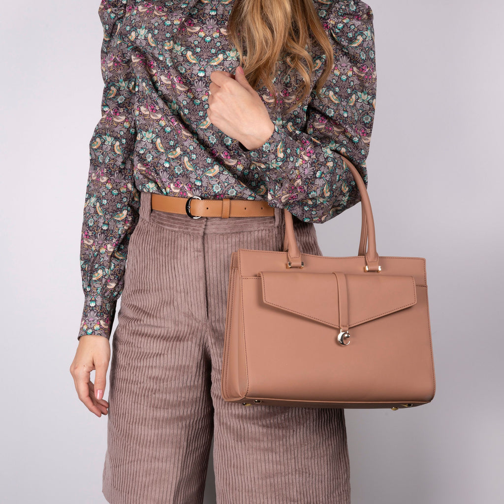   Women designer bags Cacharel fashion camel lady handbag Isla 