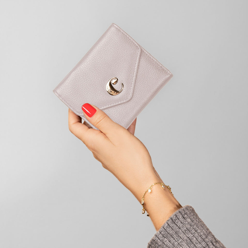  Women luxury wallets Cacharel Fashion Grey Lady wallet Alma 
