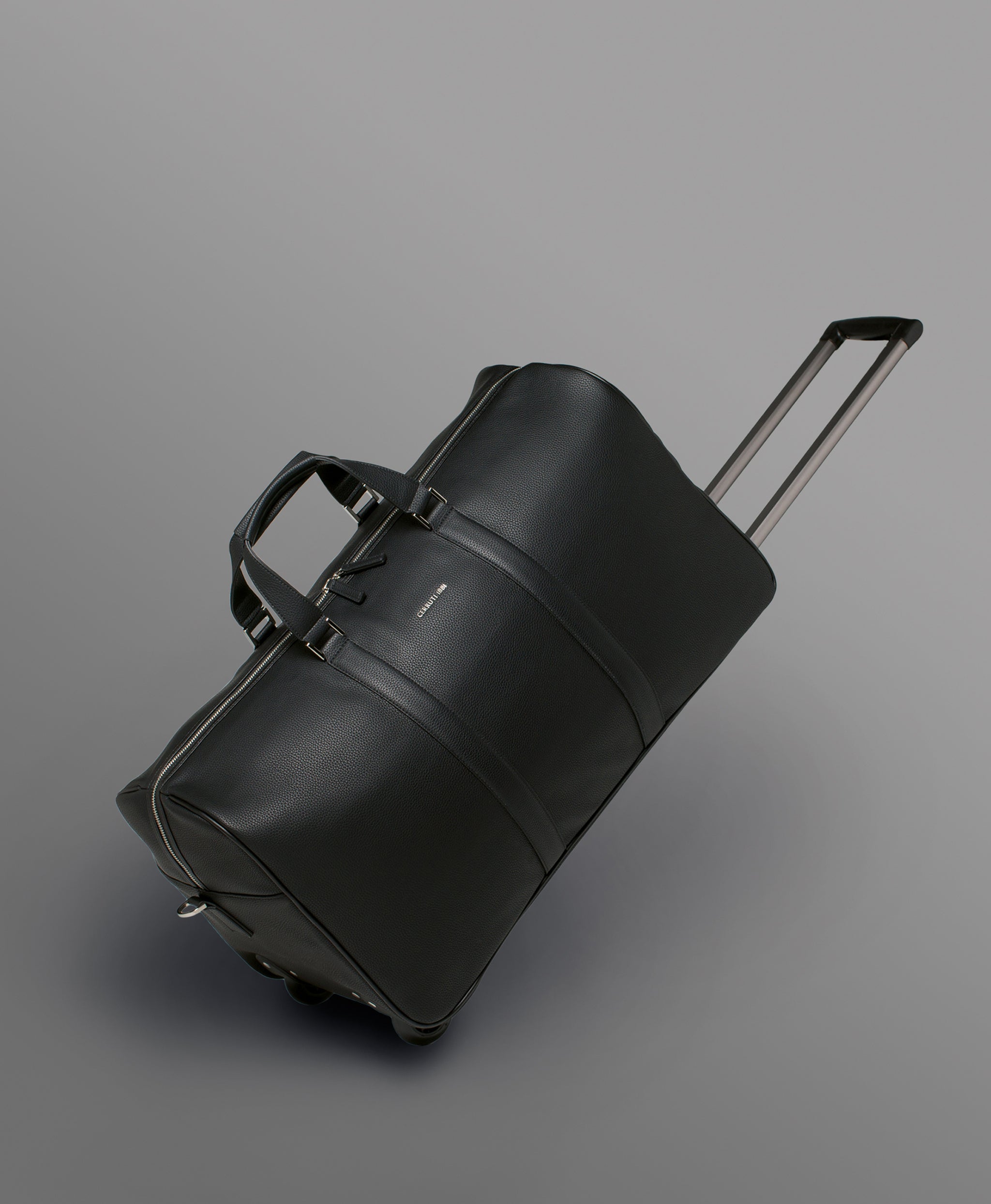 Men's luxury luggage Cerruti 1881 Black Travel Trolley Bag