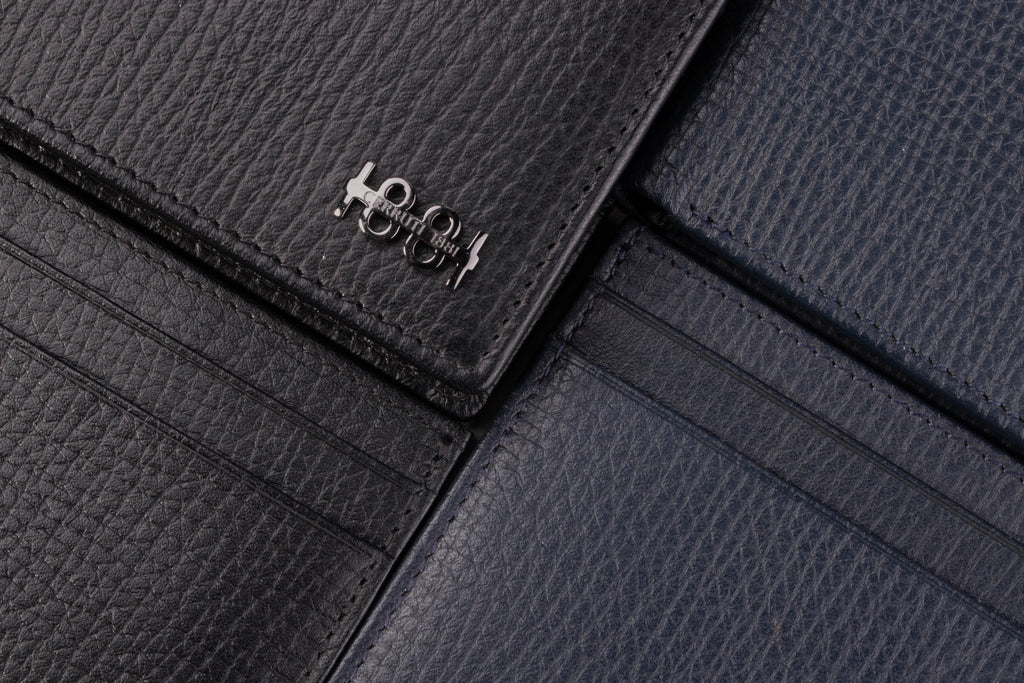  Premium gift for CERRUTI 1881 black leather card wallet Irving in HK 