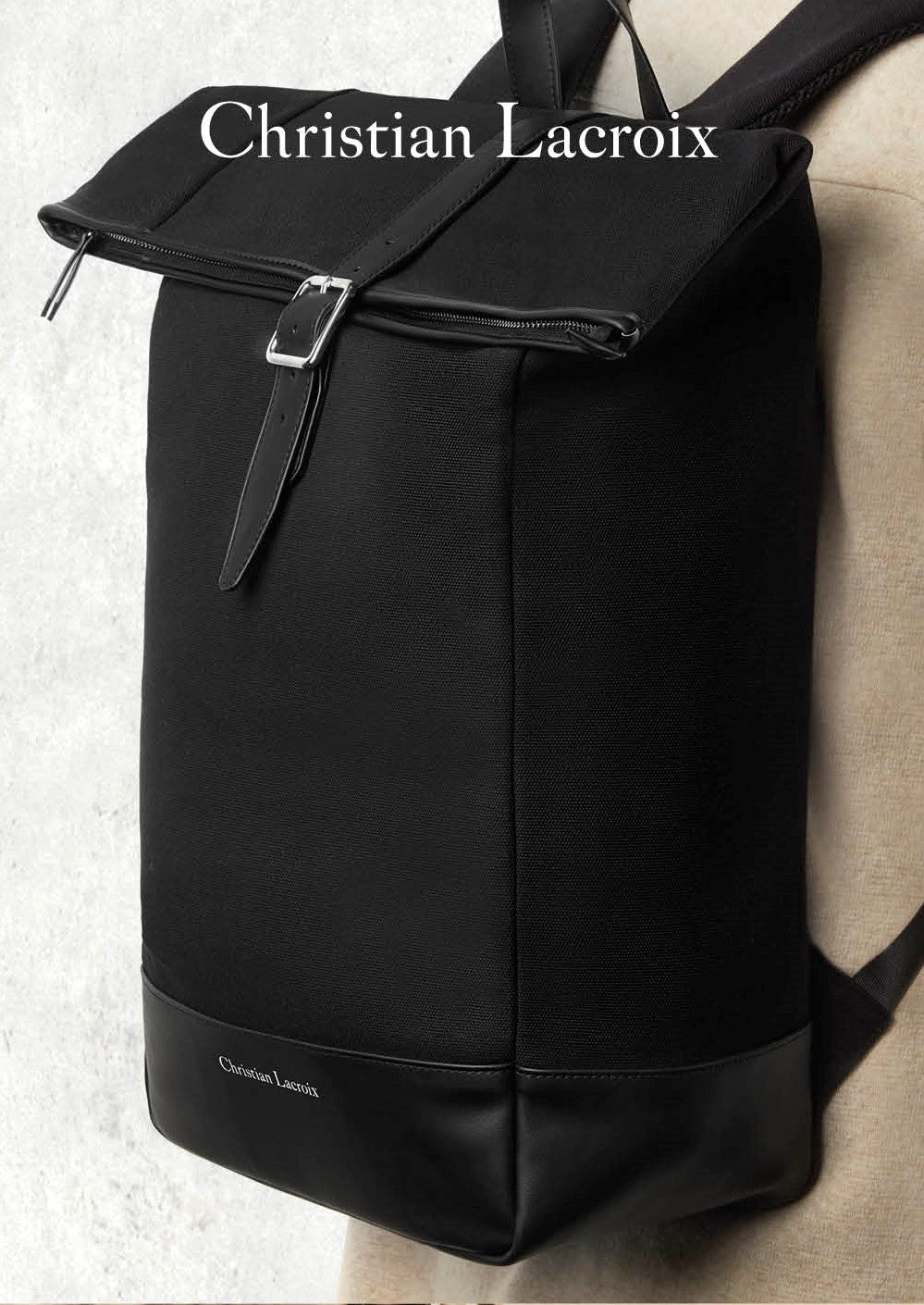Ladies' designer backpacks Christian Lacroix Black Backpack ALTER – Luxury Corporate Gifts