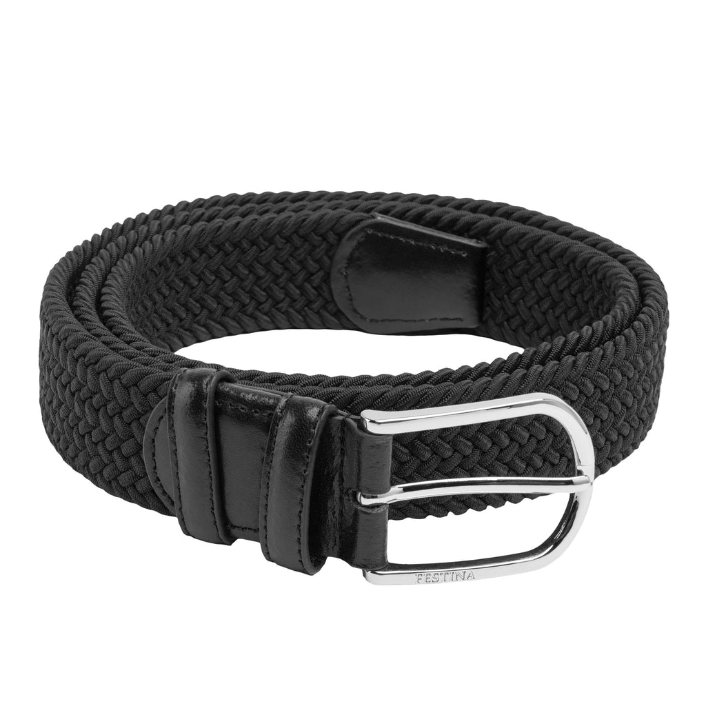  Luxury belt for men Festina belt Sports M in black woven material 