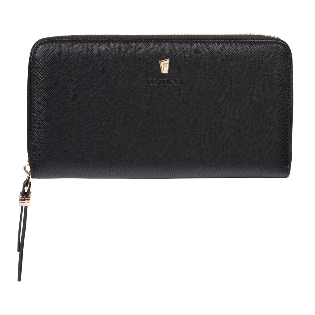  HK Branded gifts Festina black travel wallet Mademoiselle 