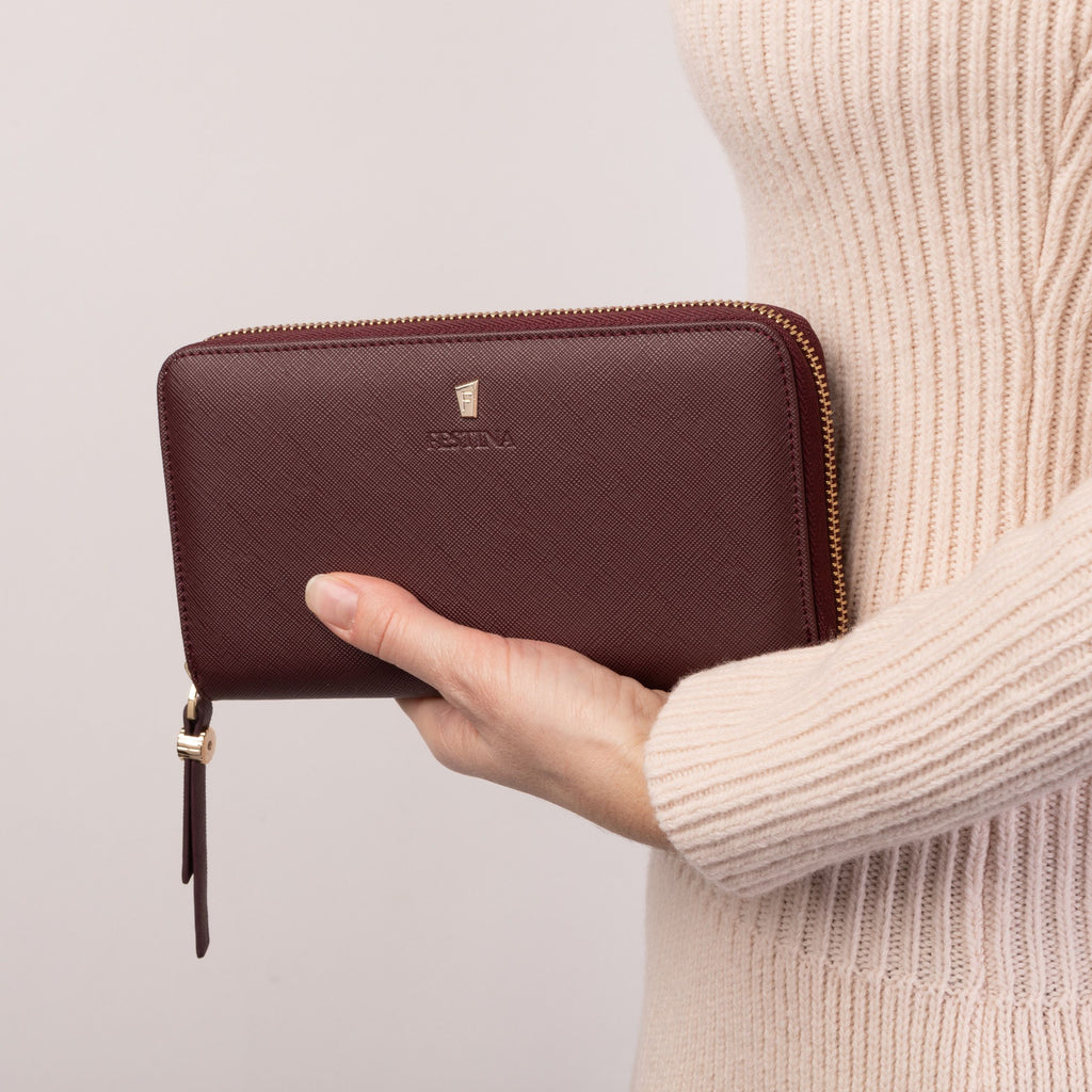   Women's wallets & purses Festina burgundy travel wallet Mademoiselle 