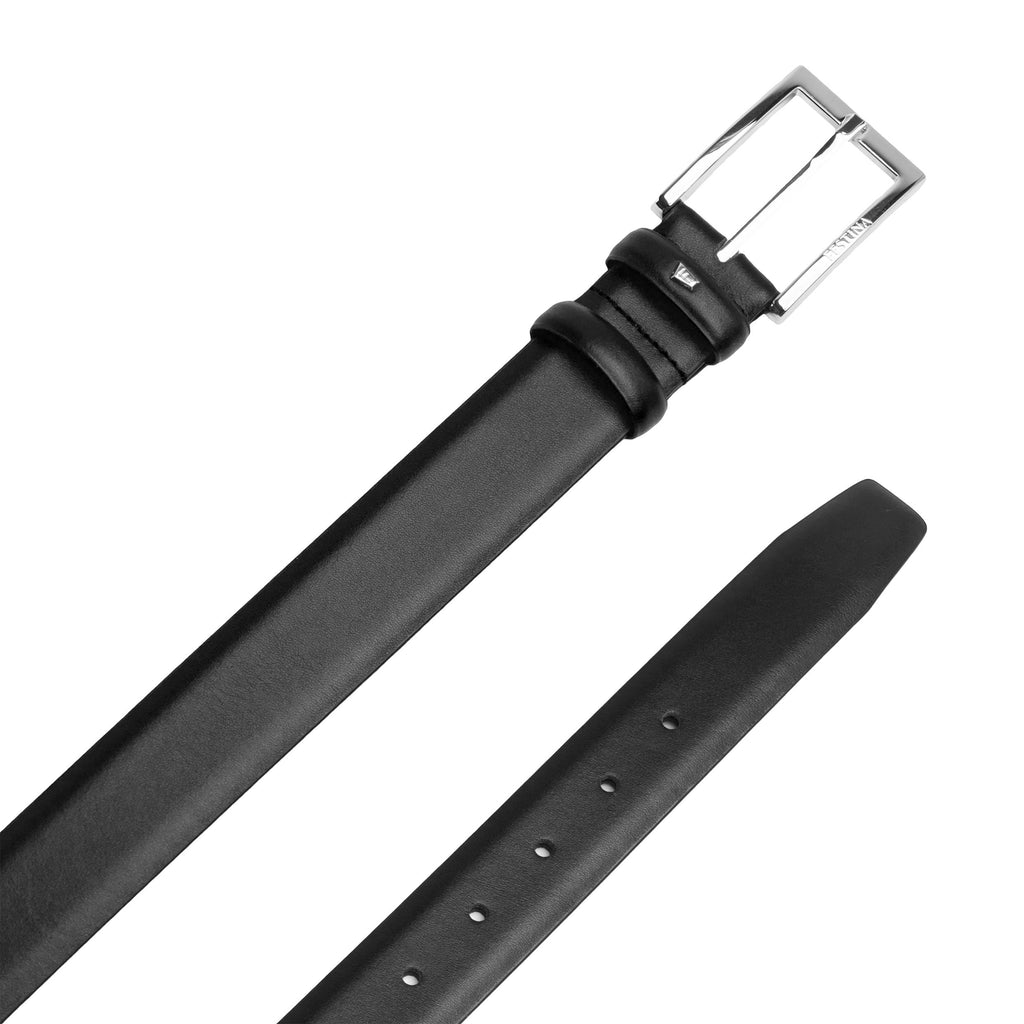  Designer belts for men Festina black leather belt Classicals in 115cm 