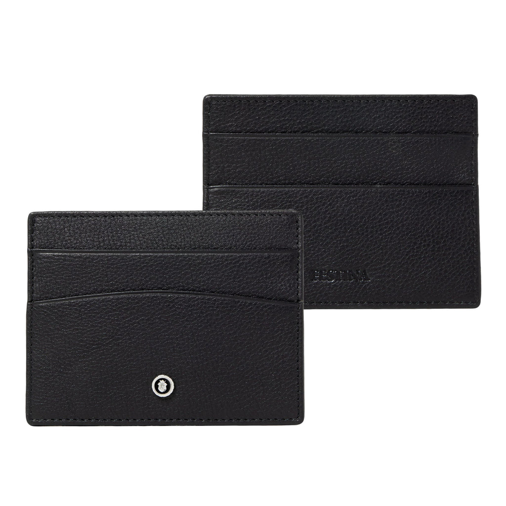   RFID wallets Festina black leather card holder BUTTON 