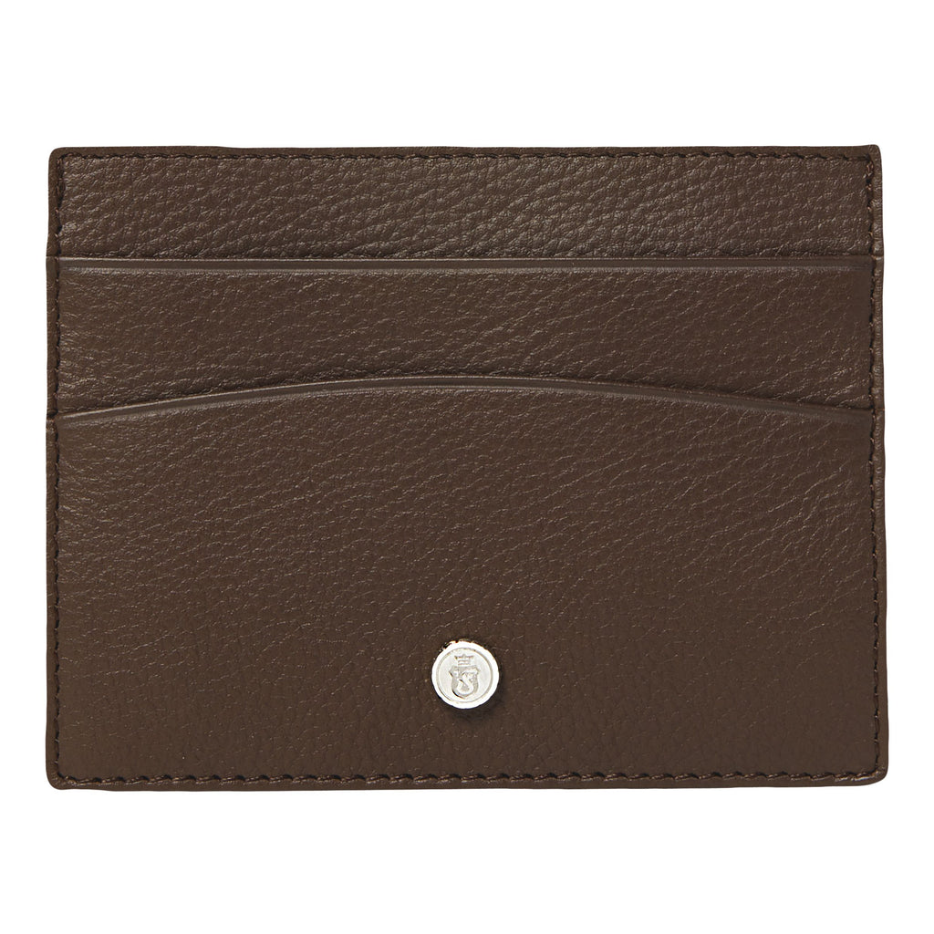  Mens designer wallets Festina luxury brown leather card holder BUTTON 