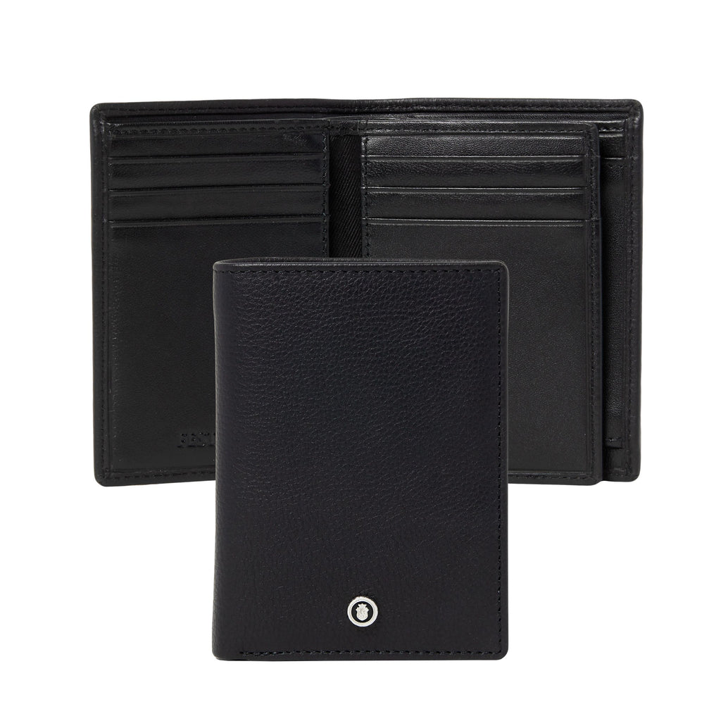 Men's small leather goods Festina black card holder with flap Button 
