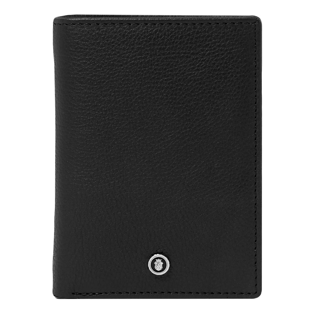 Men's small leather goods Festina black card holder with flap Button 