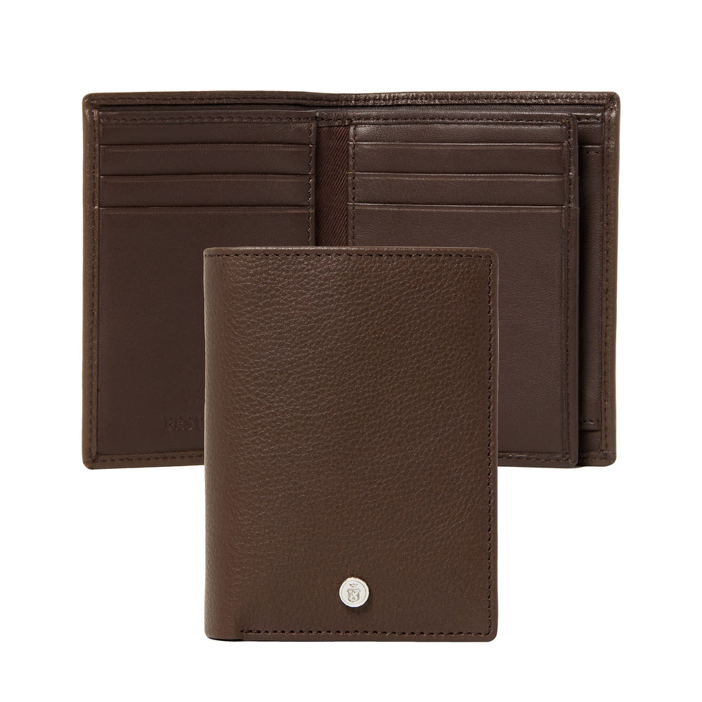 Brown Card holder with flap Button from Festina fashion accessories