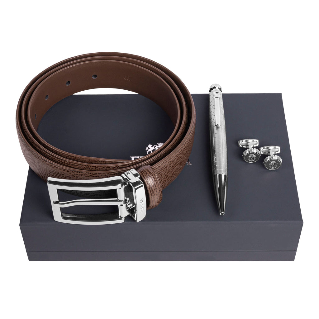 Ballpoint pen, Cufflinks & Belt from Festina business gift set