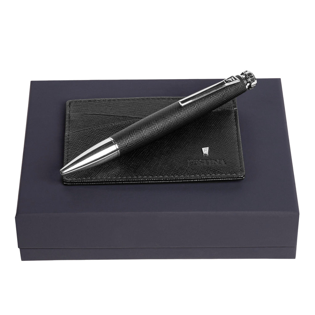 Black Ballpoint pen & Card holder from Festina Gift Set Chronobike