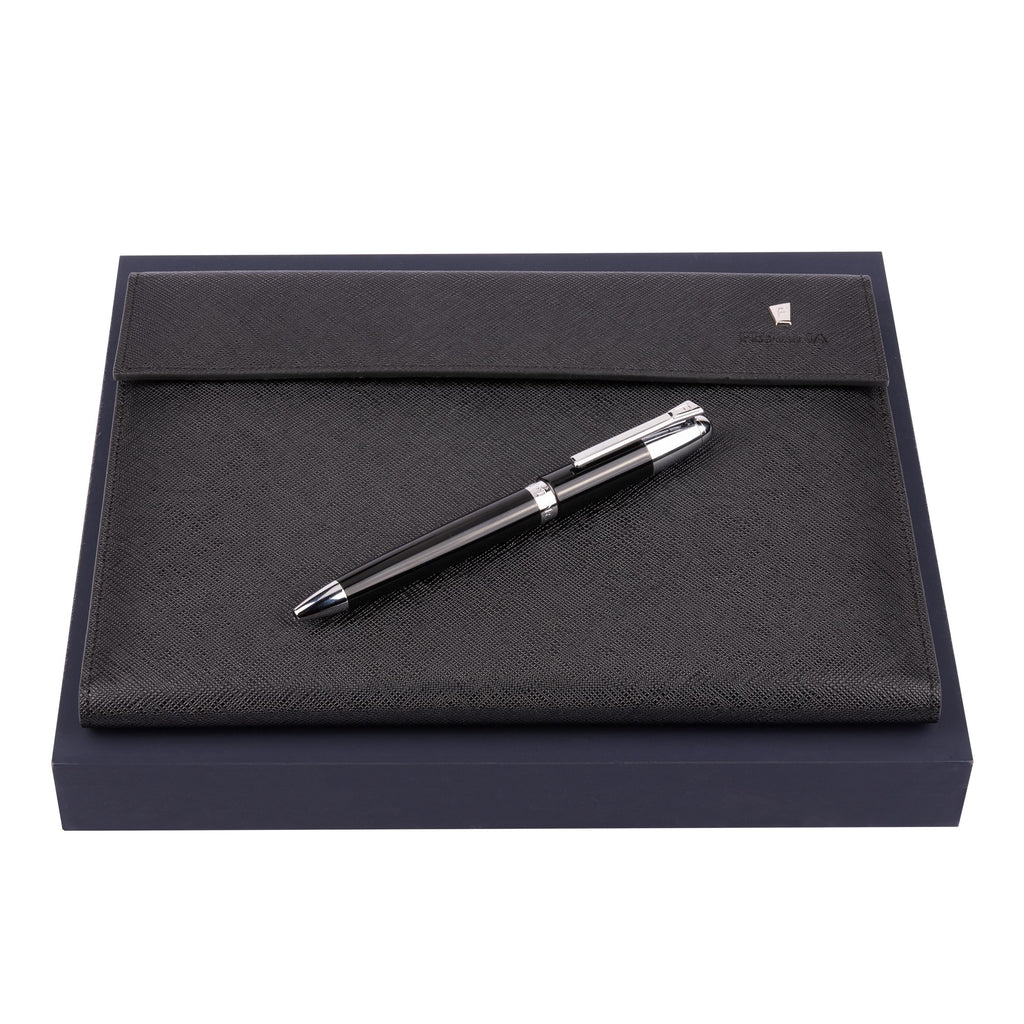   Men's designer gift set Festina black A5 Folder & Ballpoint pen 