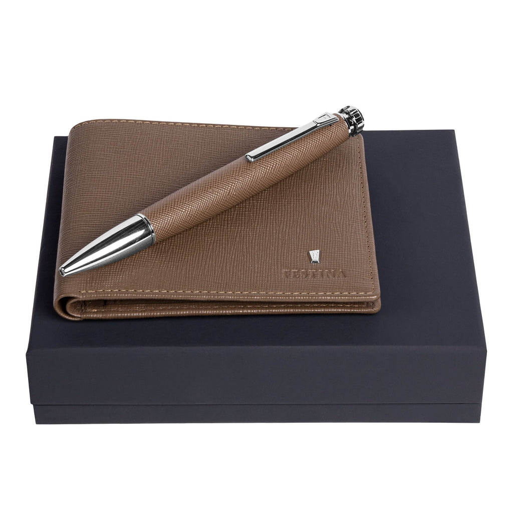 Premium camel gift set Chronobike Festina ballpoint pen & wallet