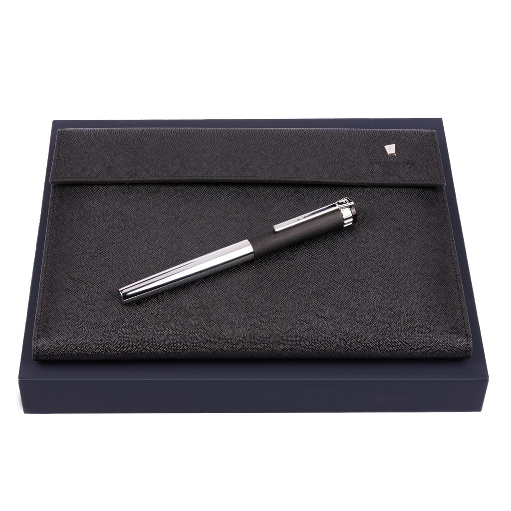  Trendy gift set Festina designer black rollerball pen & A5 folder 