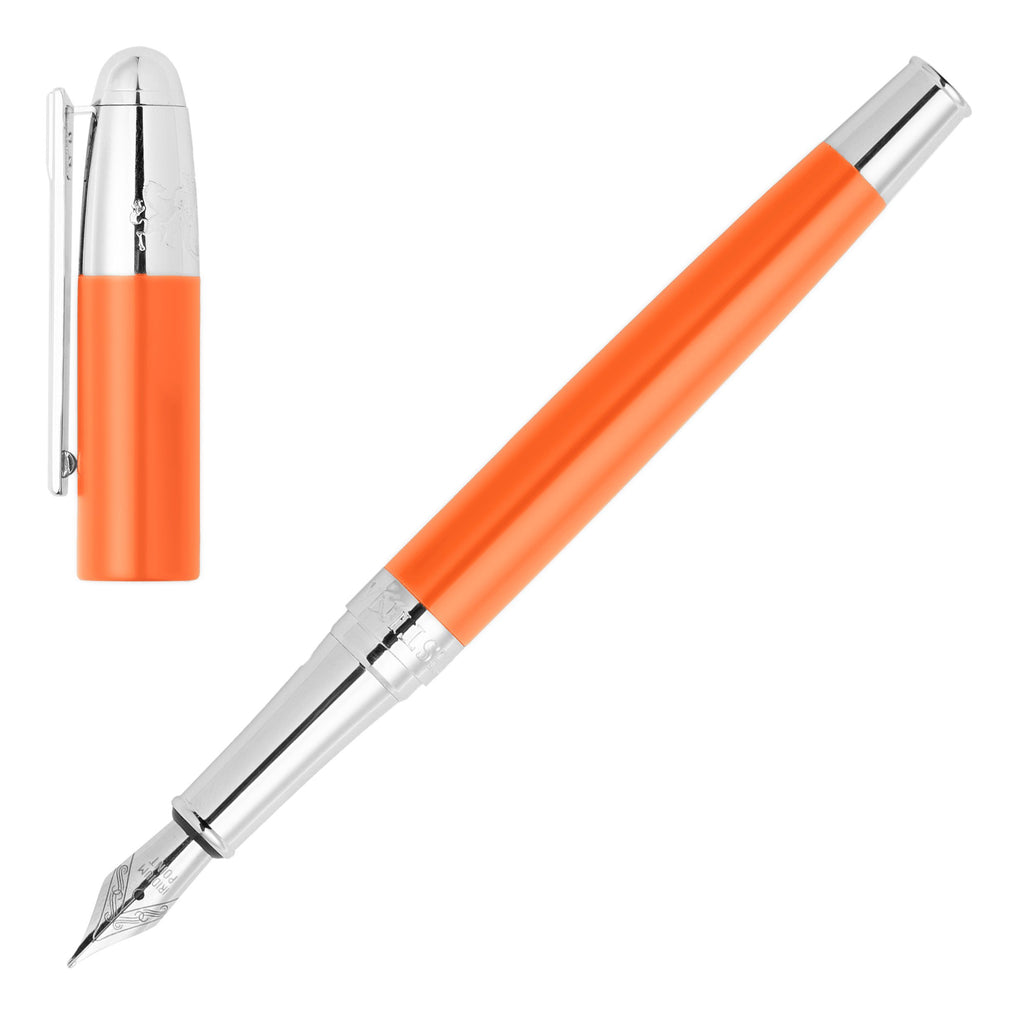  Designer pens for men Festina chrome orange Fountain pen CLASSICALS 