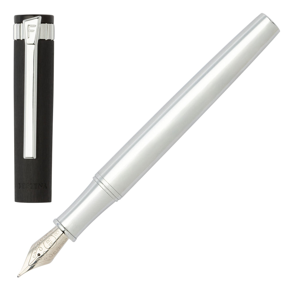  Fountain pen Prestige in chrome black from FESTINA business gifts