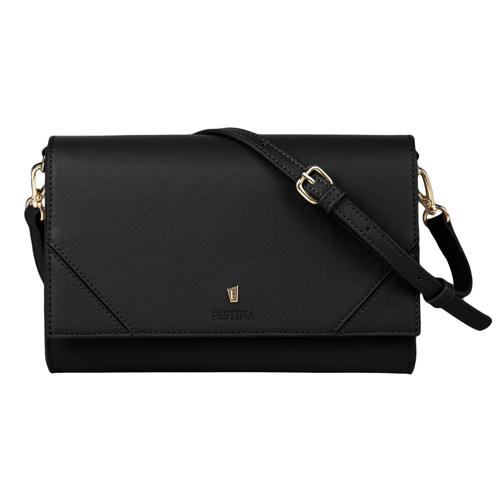   Women designer crossbody bags Festina black Lady bag Mademoiselle 