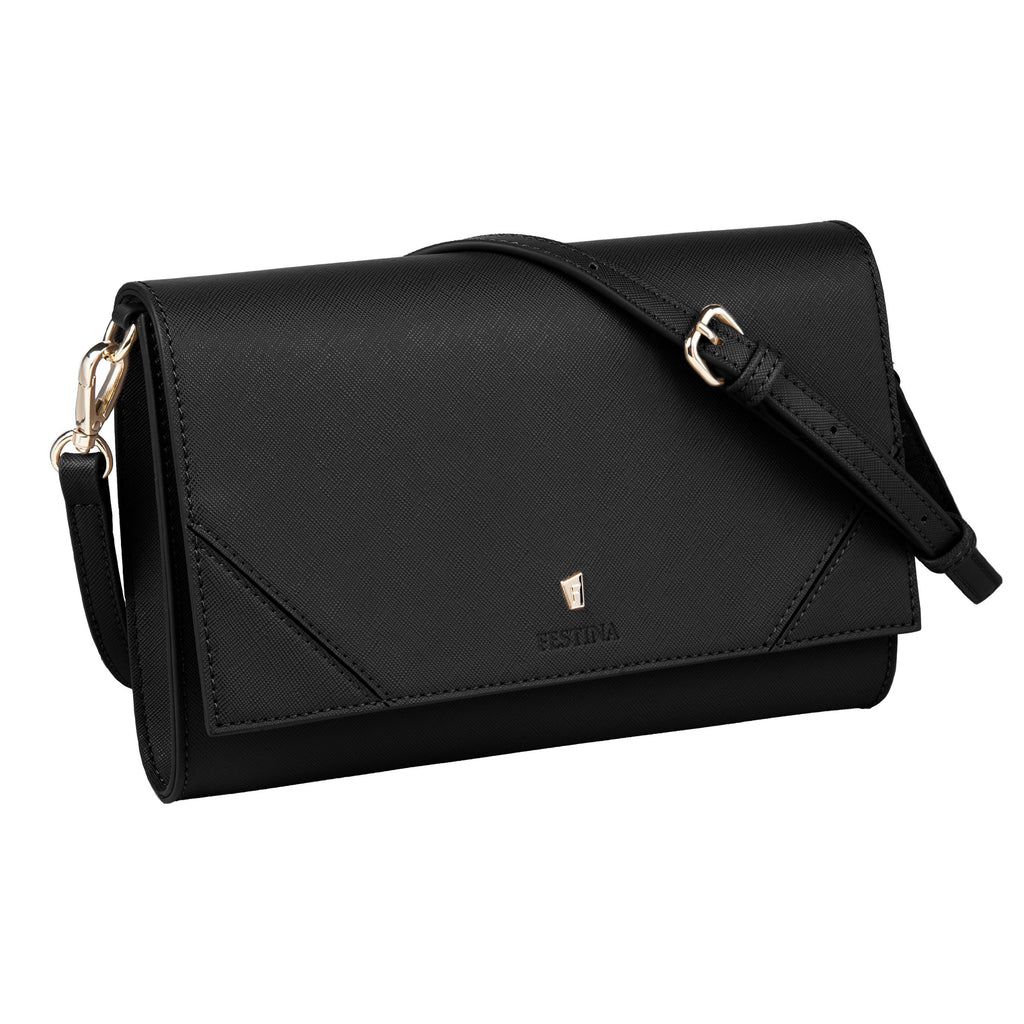  Women designer crossbody bags Festina black Lady bag Mademoiselle 