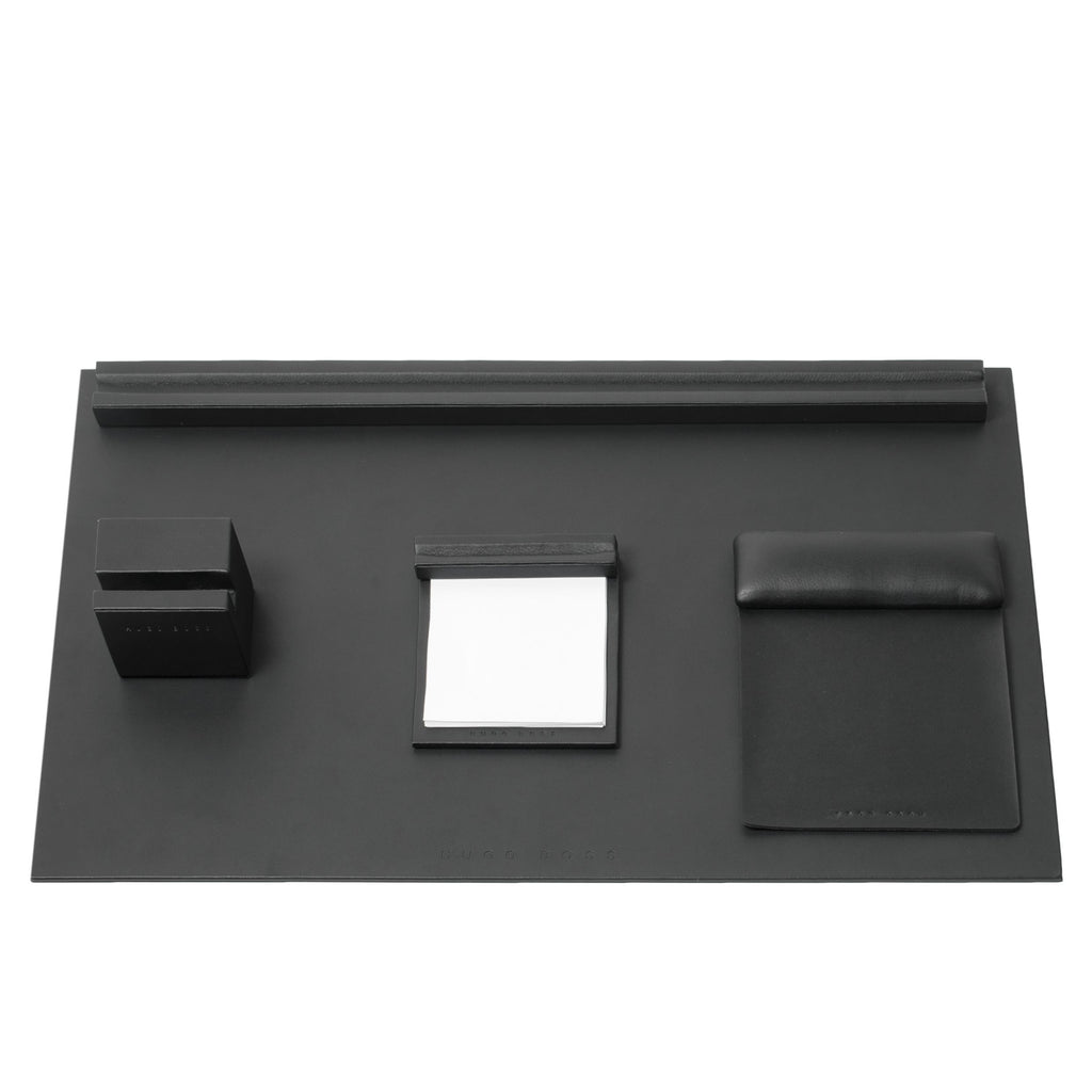  Men's designer desk set Hugo Boss fashion black Stripe Soft desk set