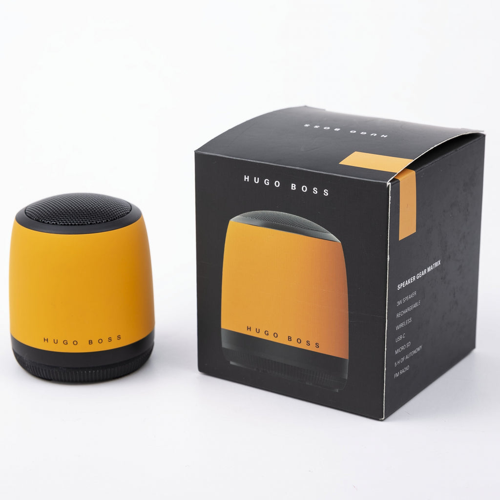  Luxury Bluetooth speaker Hugo Boss Fashion Yellow Speaker Gear Matrix 