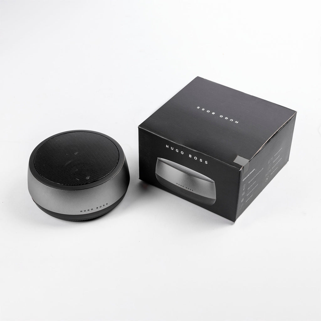 Men's luxury wireless speaker Hugo Boss dark chrome Speaker Gear Luxe 
