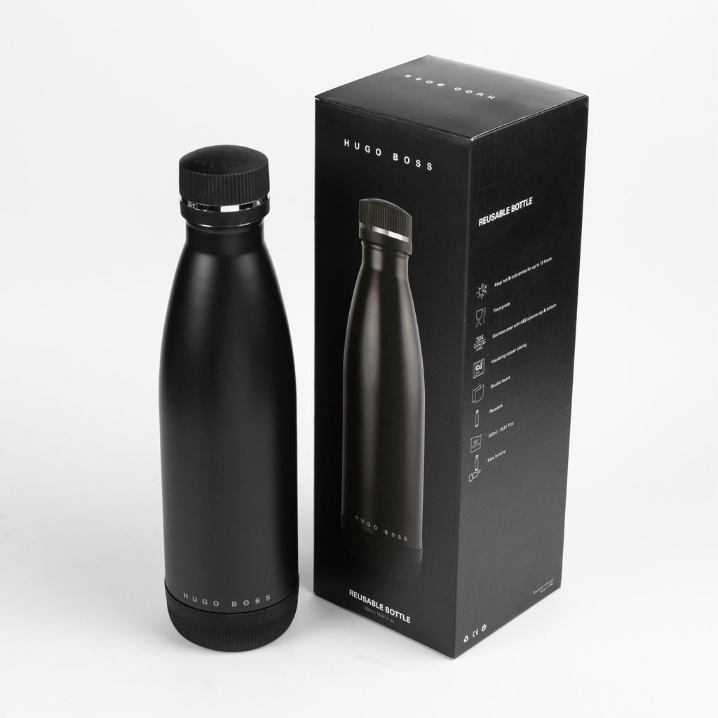 Designer thermal flask Hugo Boss black Isothermal flask Gear Matrix 