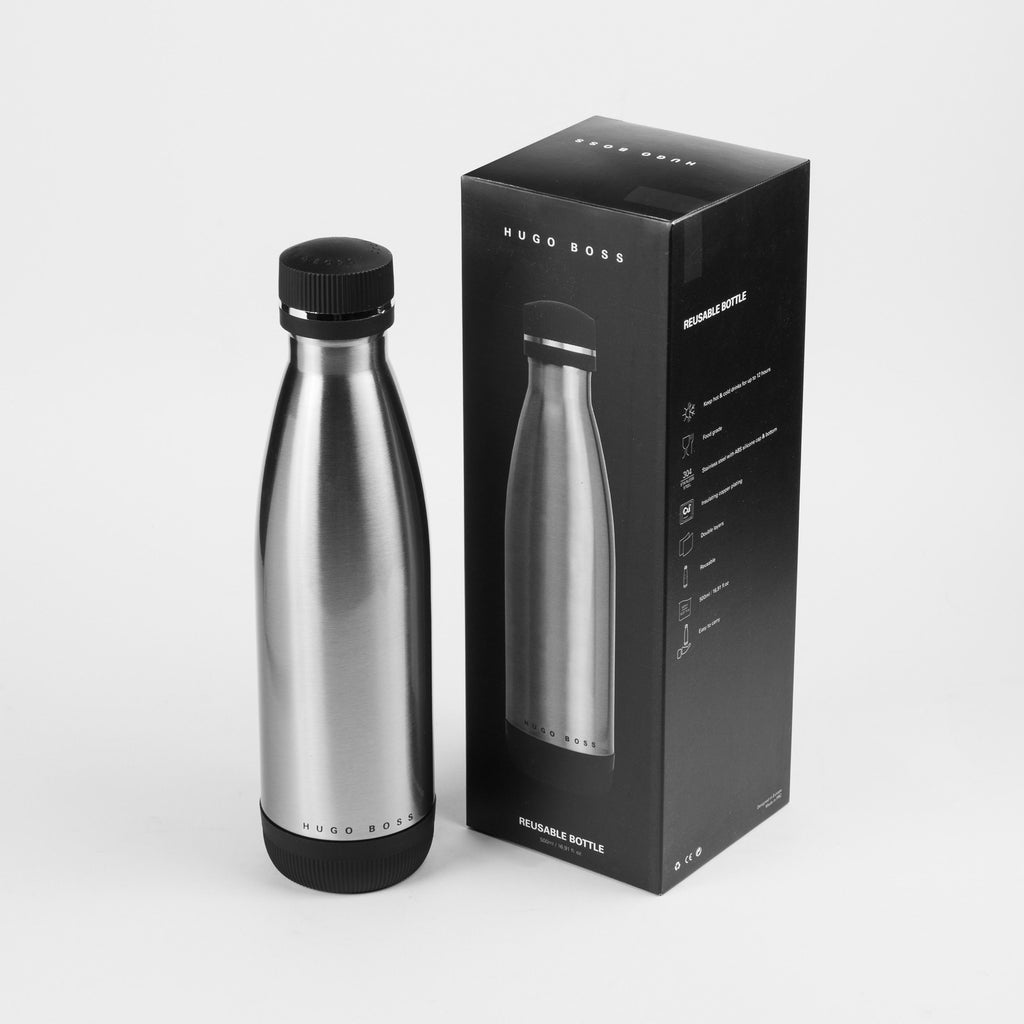  Men's luxury flask Hugo Boss Silver Isothermal flask Gear Matrix 