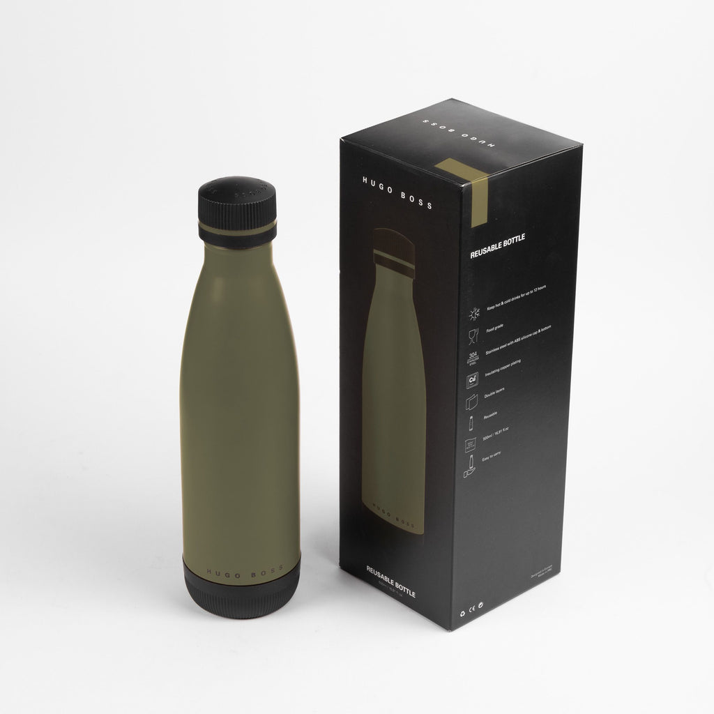  Luxury gifts for men Hugo Boss khaki Isothermal flask Gear Matrix