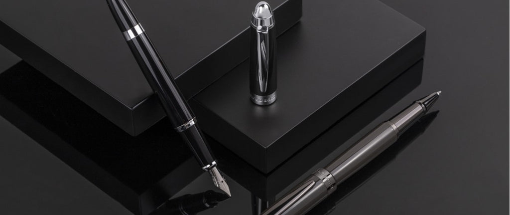 Black Fountain pen Icon with Metallic paint from Hugo Boss